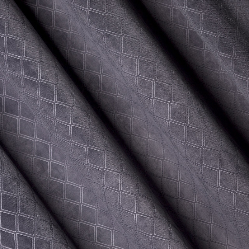 Zasłona z kółkami GEOMETRY CHIC 140x270 c.szary